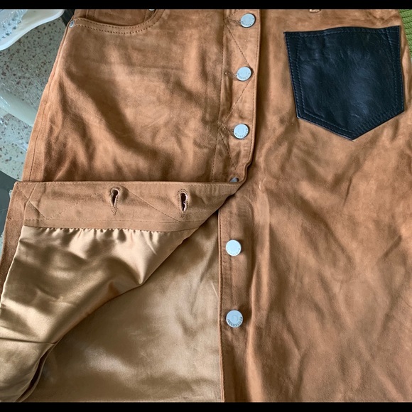 Allsaints suede pencil skirt - Picture 2 of 5